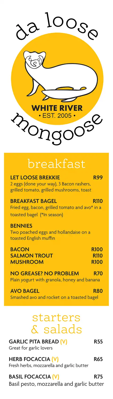 Da Loose Mongoose | Restaurant, Guest Suites & Events